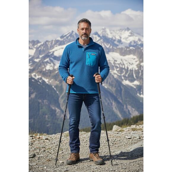 Patagonia Other - Patagonia Men's XS Blue R1 Air Crew Neck Midlayer Fleece Sweatshirt Gorpcore